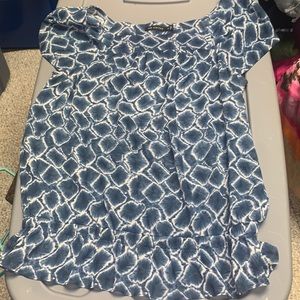 Blue and white blouse from the limited